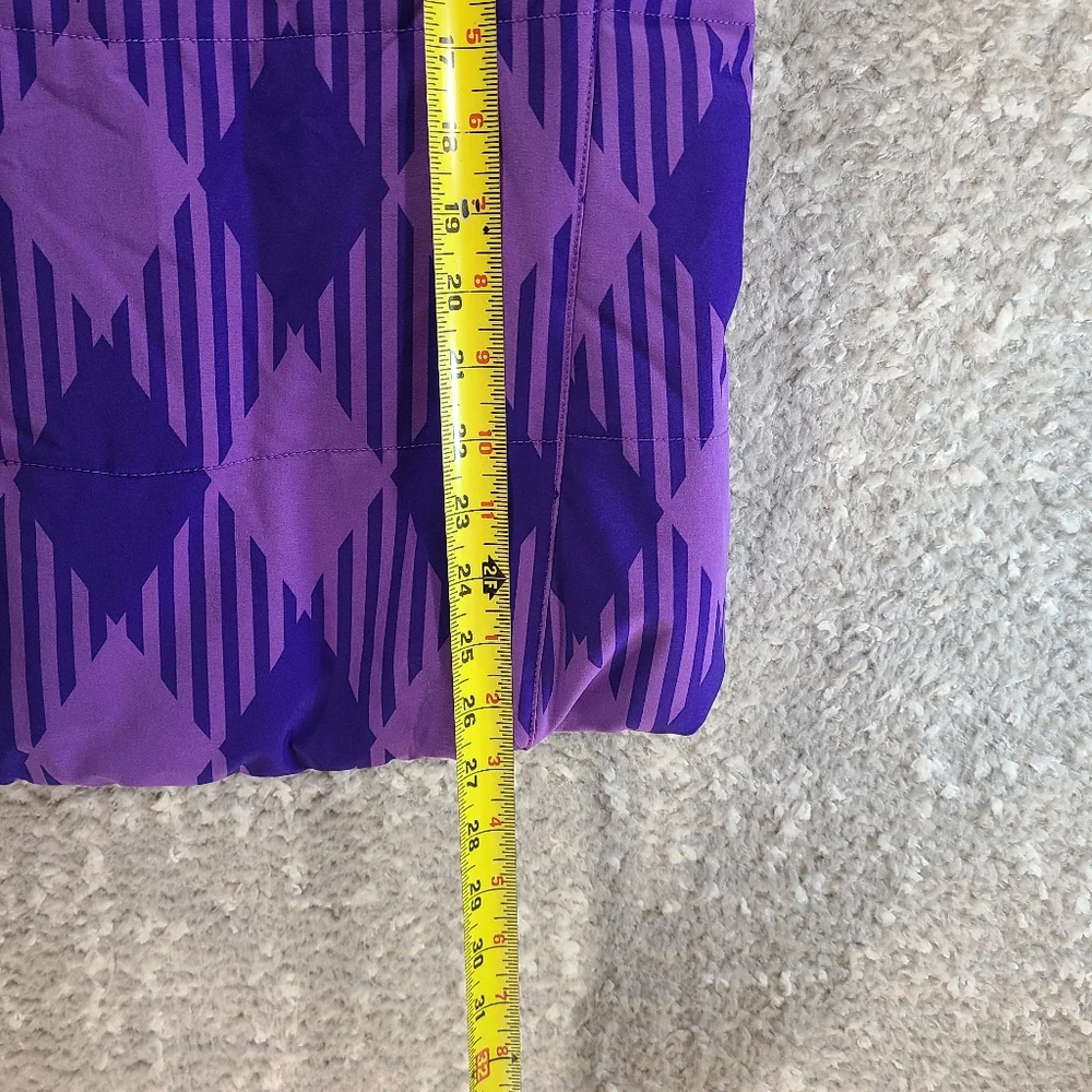 Nike Golf Sport Thermal Full‎ Zip Vest Size Small Purple Polyester Blend
